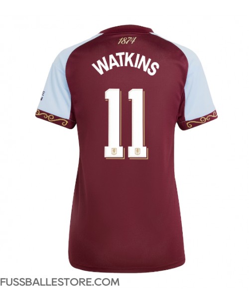 Günstige Aston Villa Ollie Watkins #11 Heimtrikot Damen 2025-26 Kurzarm Günstige Aston Villa Ollie Watkins #11 Heimtrikot Damen 2025-26 Kurzarm